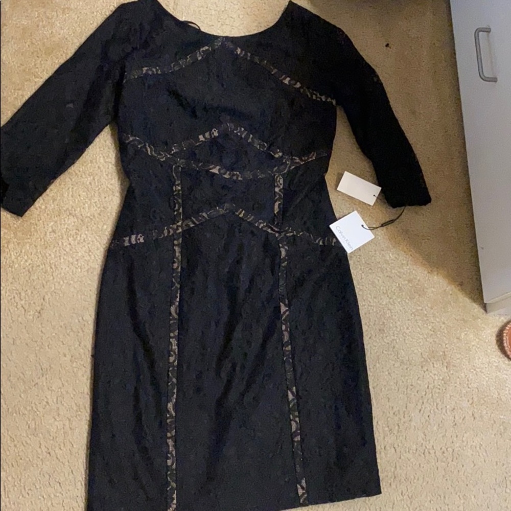 Black lace Calvin Klein dress 6